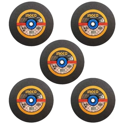 INGCO 14-inch (355 mm) Abrasive Metal Cutting Disc (MCD253551) - Pack of 5
