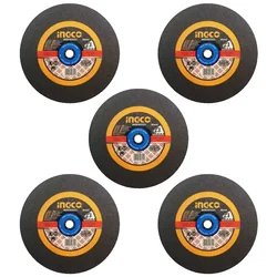 INGCO 14-inch (355 mm) Abrasive Metal Cutting Disc (MCD253551) - Pack of 5