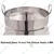 Commercial Stainless Steel 14 inch Flat Ghevar Kadai 3 MM Thick Kitchenware