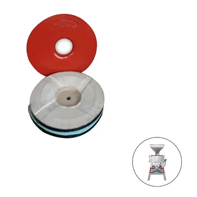 Red Emery Stone for 14 inch (350mm) Horizontal Type Janta Flour Mill (One Pair)