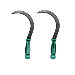 Heavy Duty 7 Inch Sickle with Strong Handle Grip (Set of 2) 