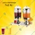 14 Litre (7+7L) Double Jar Juice Dispenser with Ice Tube for Keeping Liquid Cold