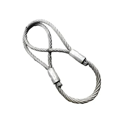 National 14 mm 9 Meter Wire Rope Sling,6x19 IWRC, Single Leg For Lifting, Rigging, and Material Handling