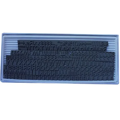 14 mm Flat Letter Set For Manual And Semi Automatic Stamping Machine