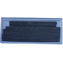 14 mm Flat Letter Set For Manual And Semi Automatic Stamping Machine