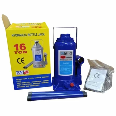 Premium Quality 16 Ton Capacity Hydraulic Bottle Jack For SUV's, Sedan, Mini Truck- 425  mm Maximum Lifting Height