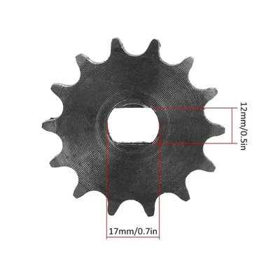 14 Tooth Chain Sprocket 428 Metal Pinion Gear for E‑Bike, E‑Scooter, E‑Rickshaw and 750W BLDC Motor