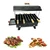 NE GRILLS Portable 15 inch Hut Shape Charcoal Barbeque Grill with 8 Skewers