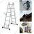 Bigapple 12 Feet & 12 Steps 150 Kg Load Capacity Multipurpose 4X3 Aluminium Ladder With Steel Plate, 1 Year Warranty