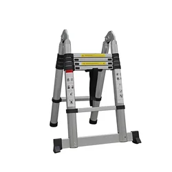 Bigapple 1.3m+1.3m Aluminium Telescopic Folding Ladder With 150 Kg Capacity, 1 Year Warranty