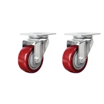 MI 150 x 50 mm 150 kg Per Wheel Load Capacity PU With Double Ball Bearing Caster Wheel(Pack-2 pcs)
