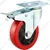 MI 150 x 50 mm 150 kg Per Wheel Load Capacity PU With Double Ball Bearing With Brake Caster Wheel(Pack-2 pcs)