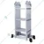 Bigapple 12 Feet & 12 Steps 150 Kg Load Capacity Multipurpose 4X3 Aluminium Ladder With Steel Plate, 1 Year Warranty