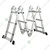 Bigapple 12 Feet & 12 Steps 150 Kg Load Capacity Multipurpose 4X3 Aluminium Ladder With Steel Plate, 1 Year Warranty