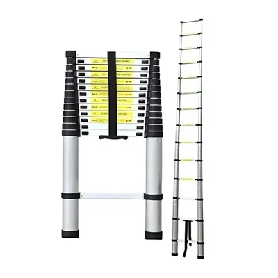 Big Apple 150 Kg Load Capacity 14 Steps 4.1 Meter/13.5 Foot  Aluminum Single Side Telescopic Ladder With 1 Year Warranty
