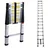 Bigapple 15 Steps (5.2m) Aluminium Telescopic Ladder With 150 Kg Capacity, 1 Year Warranty