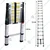 Bigapple 15 Steps (5.2m) Aluminium Telescopic Ladder With 150 Kg Capacity, 1 Year Warranty