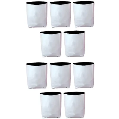 Siddhi 150 GSM 10 pieces Reusable Poly Grow Bag | Suitable for Gardening and Nursery(Size- 16 x 16 x 30 cm)