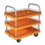 SRP 3 Layer 150 Kg Load Capacity With MS Border Plastic Platform Trolley
