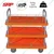 SRP 3 Layer 150 Kg Load Capacity With MS Border Plastic Platform Trolley