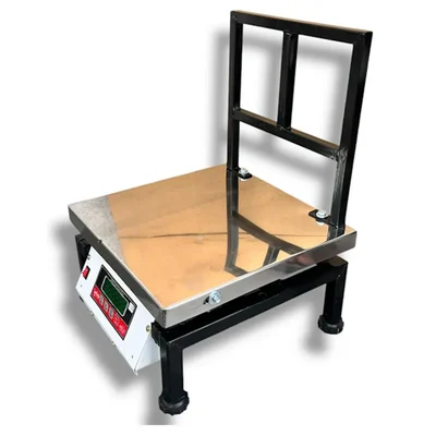 Tesla 150 Kg Capacity SS Bench Type Front  Display Weighing Machine ,With 6 Months Battery Warranty (CKЕР 312)