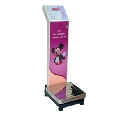 Everfast 150kg Coin Operated Electronic Weighing Scale for Public and Business Use with Foldable Design and LED Display Coin Track