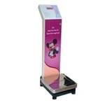 Everfast 150kg Coin Operated Electronic Weighing Scale for Public and Business Use with Foldable Design and LED Display Coin Track