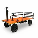 MAXGREEN Heavy Duty 900 kg Load Capacity Mild Steel Electric Trolley with 12 inch Wheel