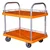 SRP Double Layer 150 Kg Load Capacity With MS Border Plastic Platform Trolley