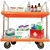 SRP Double Layer 150 Kg Load Capacity With MS Border Plastic Platform Trolley