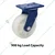 Heavy Duty 900 kg Load Capacity 6 inch (150 mm) Swivel Type Double Ball Bearing Nylon Caster Wheel