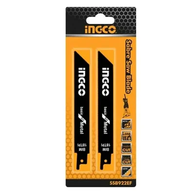 Ingco 2 Pcs 150 mm Reciprocating Saw Blades for Metal Cutting (SSB922EF) - Pack of 1