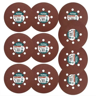 Total 150 mm Sanding Sheet For Random Orbital Sander (TAC731501)-Pack of 2 (10 pcs)