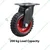 Heavy Duty 6 inch / 150 mm Swivel Type Double Ball Bearing Solid Rubber Caster Wheel