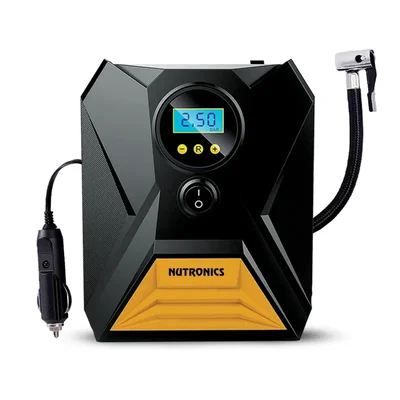Nutronics 150 PSI 12V 2x2000mAh Cordless Portable Digital Car Tyre Inflator Air Compressor