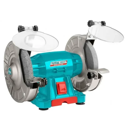 TOTAL 150W 150mm Bench Grinder with Heavy Duty Aluminum Base & Adjustable Work Rest TBG15015
