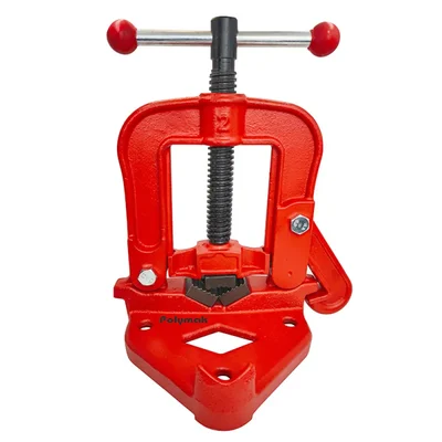 Polymak 15-165mm Heavy Duty Pipe Vice with Durable Cast Iron Body & Forged High Carbon Steel Clamp, HT-P-PV-165