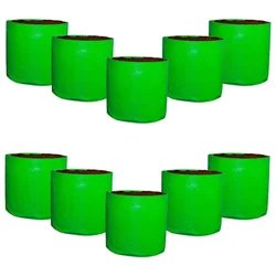 Siddhi 350 GSM 15 x 15 inch HDPE Grow Bag for Garden and Nursery (Pack of 10 pieces)