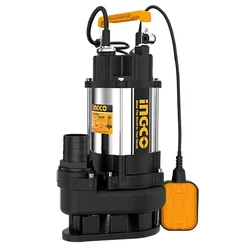 Ingco 1.5Hp Single Phase Dewatering Sewage Submersible Pump, 15m Max. Head, 366LPM Max. Discharge (SPDS11008)