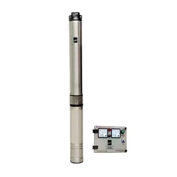 Kirloskar 1.5HP 12Stage 4" 1Ph Oil Filled Submersible Pump With CP, 311ft Head- 2 Year Warranty(KP4 JALRAAJ UVA 60-1512)