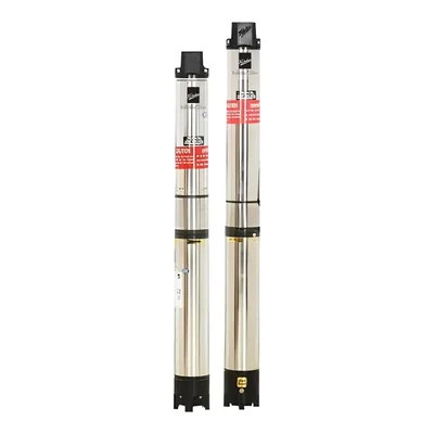 Kirloskar 1.5 HP 9 Stage 100mm(4") 3Ph Water Filled Borewell Submersible Pump, 236ft Head - 1 Year Warranty (KS4D-1509)