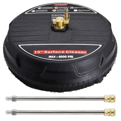 Shakti Technology 15 Inch Pressure Washer Surface Cleaner with 2 Pcs 15 Inch Extension Rod (DP-33)