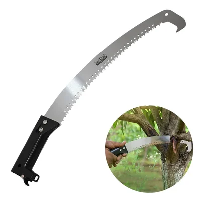 Hectare Precision Q'neck Pruning Saw, 15 Inch Blade Double Serrated Saw for Branch Cutting