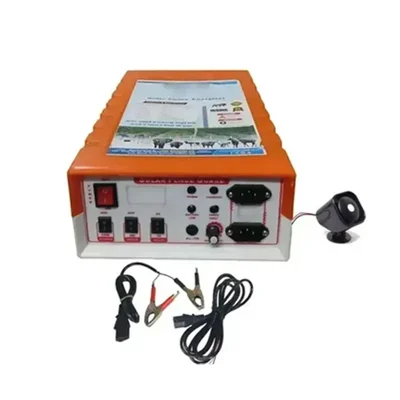Urja Agricare Premium Quality Digital Solar Fence Energizer of Dual Power Mode with Cables, Siren, 2 Pcs Warning Plates
