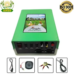 Agriansh 18 KV Solar Zatka Machine for 150 Bigha with Siren, Cables and Battery Connectors