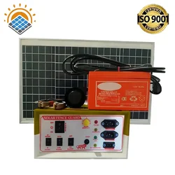 Khetpal 15 KV Solar Zatka Machine for 50 Acres Area with Solar Panel, Battery, Siren, Cables, and Connectors (1 Year Warranty)