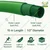 Agriansh 1/2-inch 15-meter 3 Layer Threaded Pvc Braided Garden Hose Pipe With Tap Adapter and Stainless Steel Clamps