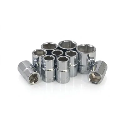 Kapson 15mm Chrome Vanadium 1/2" Square Drive Metric Hex Socket for Professional Mechanical & Engine Service (Pack of 10) KLS-15