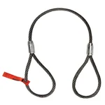 MAHADEV 15 mm 2 Meter Wire Rope Sling, 2600 kg load capacity,6x19 Steel Core For Lifting, Rigging and Material Handling