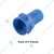 Hose Nipple PP 0.5 Inch  Inner Threaded (Pack of 5)